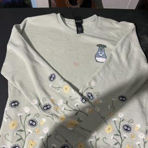 My Neighbor Totoro Forest Spirits Embroidered Crewneck